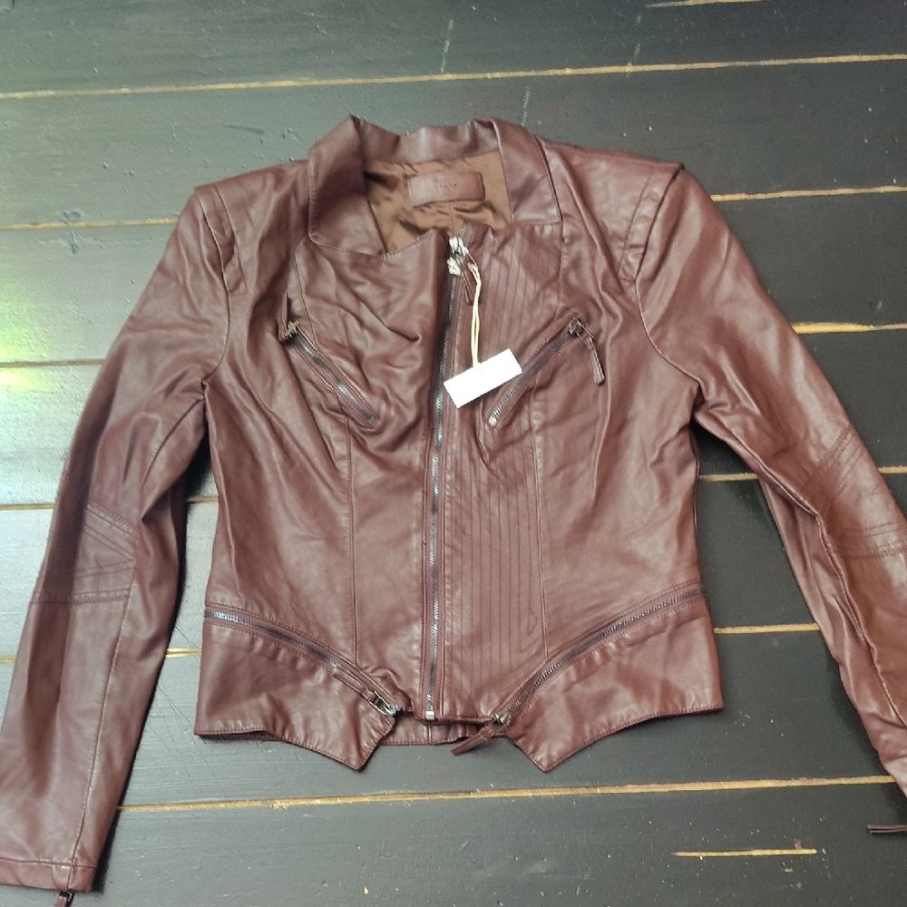 Blank NYC Brown Leather Jacket